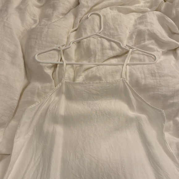 LLOYD Clothing Linen Sundress in White - Picture 6 of 9